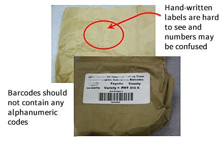 barcode and label - Fiber Sample Packaging and Labeling