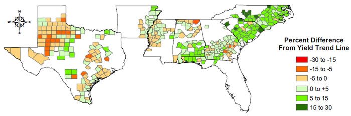 ENSO 1 - ENSO and Cotton Yield Variability ENSO 1 - ENSO and Cotton Yield Variability