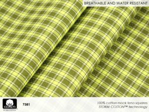 Fabricast 2022 Pattern 7381 100% cotton mock leno squares
STORM COTTON™ technology
