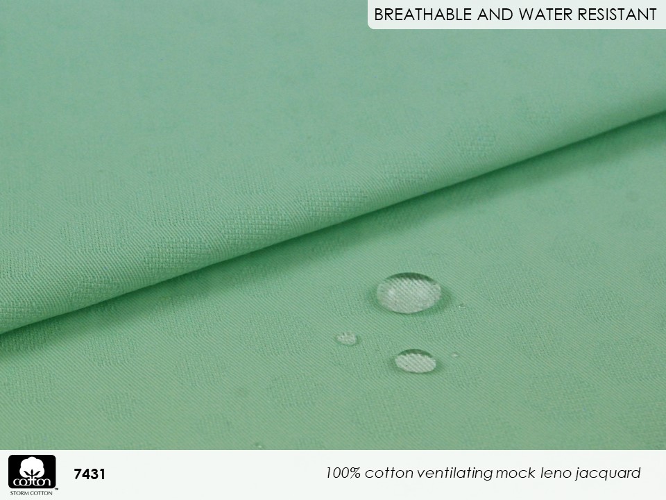 Fabricast-2022-slides-7431 100% cotton ventilating mock leno jacquard
