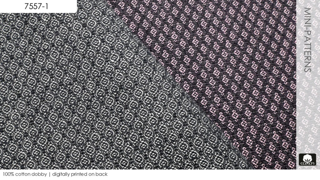 100% cotton dobby | digitally printed on back
