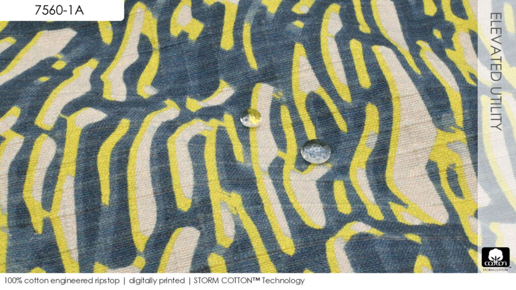 100% cotton engineered ripstop | digitally printed | STORM COTTON™ Technology
