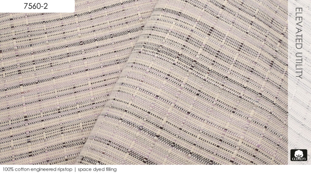 100% cotton engineered ripstop | space dyed filling
